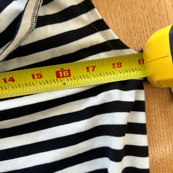 NWT Kate Spade Broome Street Ruffle Topline On Off Shoulder Striped Dress Medium - Picture 8 of 12